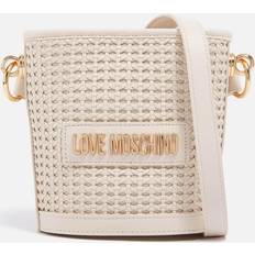 Inner Pocket Bucket Bags Love Moschino Knots Faux Leather Bucket Bag