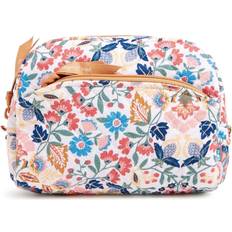 Pink - Women Cosmetic Bags Vera Bradley Medium Cosmetic Bag Women in Enchanted Mandala White/Pink White/Pink