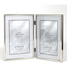 Lawrence Lawrence Hinged Double Simply Silver Metal Picture Photo Frame