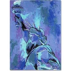 Wall Decorations Trademark Fine Art 47" 35" Wooden Frame Statue of Liberty 2 Wall Decor