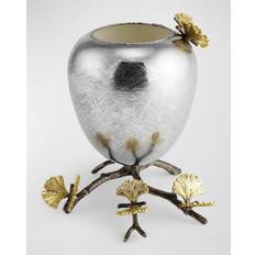 Michael Aram Butterfly Ginkgo Footed Stainless Steel Vase 19.1cm