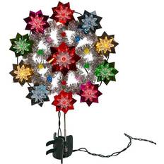 Geel Decoraties Kurt Adler Multi Retro Reflector Treetopper 11 in