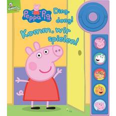 Peppa Wutz Interaktives Spielzeug Peppa Pig Ding, dong! Komm, wir spielen! Soundbuch