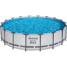 Bestway Rund Ovanmark pooler Bestway Steel Pro Max Round Pool Set Ø5.49x1.22m