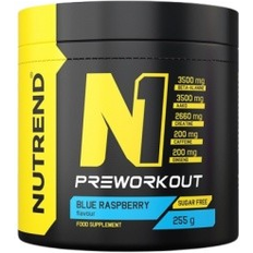 Pre-Entrenamientos Nutrend N1 Pre-Workout 255 g Modrá Malina