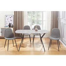 Leder Tischgruppen SECONIQUE Athens Rectangular Dining Set