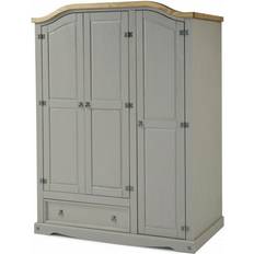 Mercers Furniture Corona Grey Wax Wardrobe 150x190cm