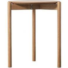 Brown Small Tables Megara Oak Veneer Side Small Table