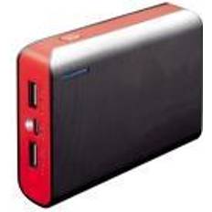 Mixer da studio Platinet Power Bank Con Torcia Pmpb6br 6000 Mah 2 X Usb 1 A 2.1 A 5 V Rosso