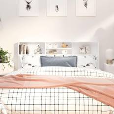 vidaXL Mueble Blanco 180x19x103.5 cm Cabecero