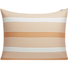 Lexington Striped Cotton Sateen Örngott Beige, Vit