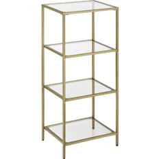 Golden Regale Vasagle Tempered Assemble Book Shelf