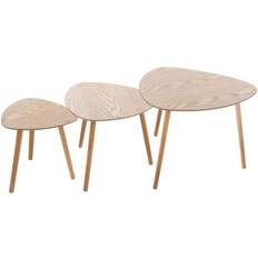 Tables Basses Atmosphera Lot de 3 Tables Basses L 59.5 x P 59.5 x H 51 cm Table Basse