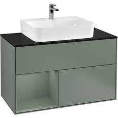 Grön Badrumsmöbler Villeroy & Boch Finion F112GMGM