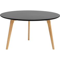 Beliani Schwarz 80 cm MDF-Platte Holz Couchtisch