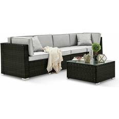 Orlando Black Garden Outdoor Sofa