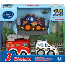 Vtech Coches de juguete Vtech Tut Tut Bólidos Pack de 3 coches con botón sorpresa y vehículos variados ㅤ