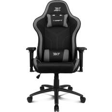 Drift GAMING Chair DR110 -DR110BGRAY Gaming Chair, atmungsaktiver Stoff, 4D-Armlehnen, geräuscharme Rollen, Klasse 4 Kolben, neigbar, Lenden- und Nackenkissen, grau