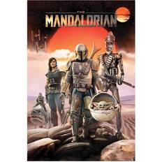 61.0 cm Affiches Pyramid International The Mandalorian - Group Maxi Poster - Multicolore Affiche