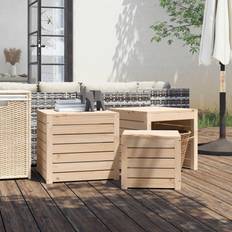 vidaXL 3-tlg. Gartenbox-Set Massivholz Kiefer