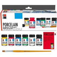 Noir Couleurs Verre Marabu 15ml Porcelain Assortment