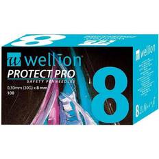 Pro pen 8 Wellion Protect Pro Sicherheits-Pennadeln 8 mm