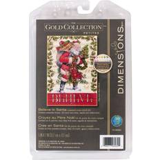Dimensions Dimensions Gold Petite Counted Cross Stitch Kit 5 X7 -Believe In Santa 18 Count
