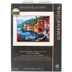 Dimensions Dimensions/Gold Collection Counted Cross Stitch Kit 15"X12"-Lakeside Village 16 Count