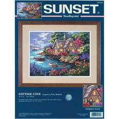 Needlepoint Kits Needlework Kits Dimensions Needlepoint Kit, Cottage Cove, 16'' x 12''