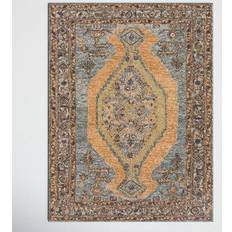 Surya Area Rug Blue, Brown, Orange