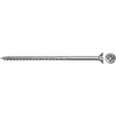 Fischer 500 x Chipboard Screws Power-Fast II 4.0 x 60 Countersunk Head with Phillips Partial Thread Galvanised Blue Passivated