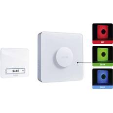 Blue Doorbells M-E m-e modern-electronics 41144 Wireless door bell Complete set backlit, incl. nameplate
