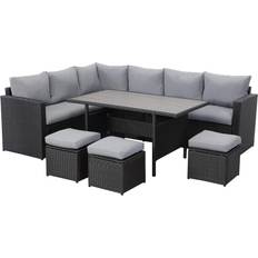 Metall Lounge-Sets 9-Sitzer Lounge-Set