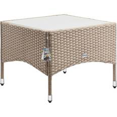 Tables Basses d'Extérieur Deuba Table d'appoint en polyrotin M2 - 58x58x42 cm