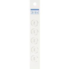 Multicoloured Buttons Slimline Buttons -Clear 2-Hole 5/8 5/Pkg