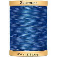 Multicoloured Sewing Thread Gutermann Natural Cotton Thread Variegated 876yd-Deep Evening Sky