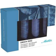 Mettler 4 Spool Thread Set Denim Doc