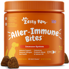 Supplements Pets Zesty Paws Allergy Immune Supplement for Dogs with Omega Fish