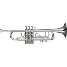 Trumpets Levante LV-TR6301 Bb Professional Trumpet with Soft Case Silver plated body