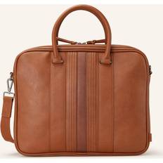 Ted Baker Briefcases Ted Baker Herren Gestreifte Aktentasche Aus Kunstleder in Hellbraun, Nevver