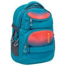 Wave Infinity Schulrucksack Ombre Neon Orange and Bluebird