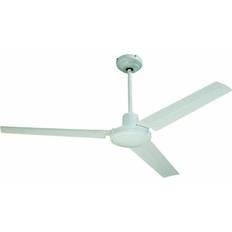 Ventilateurs Seychelles Ø 122 cm Ventilateur De Plafond Réversible 3 Pales Métal Laquees Blanc 112416