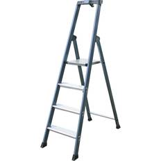 Aluminium step ladder, anodised, 4 steps