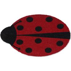 Design Imports Lady Bug Doormat Svart, Multifarget, Rød