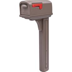 Letterboxes & Posts Architectural Mailboxes Gibraltar Classic Post Mount Mocha Double