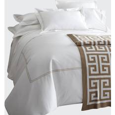 Beige Fundas de almohada SFERRA Grande Hotel Standard Sham Funda de almohada Blanco, Beige (66.04x)