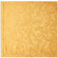 Cloth Napkins SFERRA Plume Jacquard Set of 4 Cloth Napkin Gold