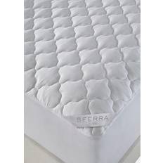 Algodón Fundas de colchón Sferra York Mattress Pad, Full Funda de colchón Blanco