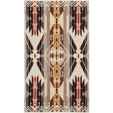 Pendleton Oversized Jacquard Badlakan Beige, Vit (177.8x101.6cm)
