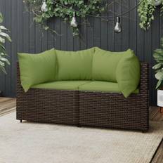 vidaXL hjørnemoduler havesofa 2 Modulsofa